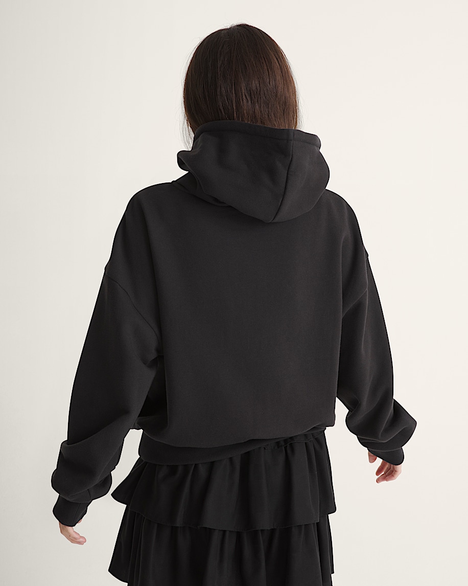 retro-pullover-hoodie mit schnürung
