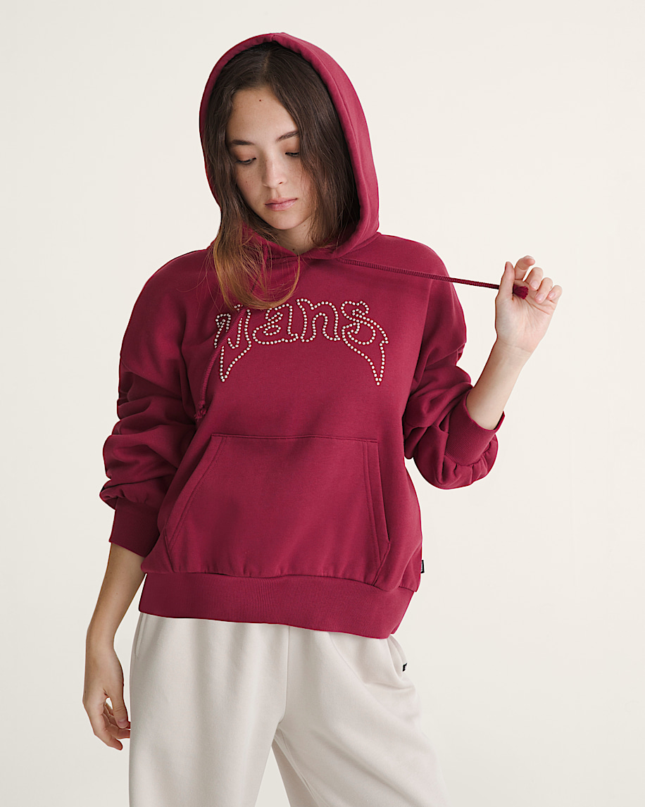 pearls logo retro pullover hoodie