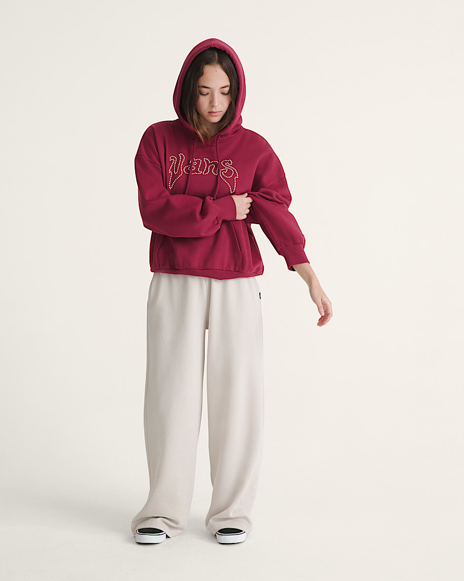 pearls logo retro pullover hoodie