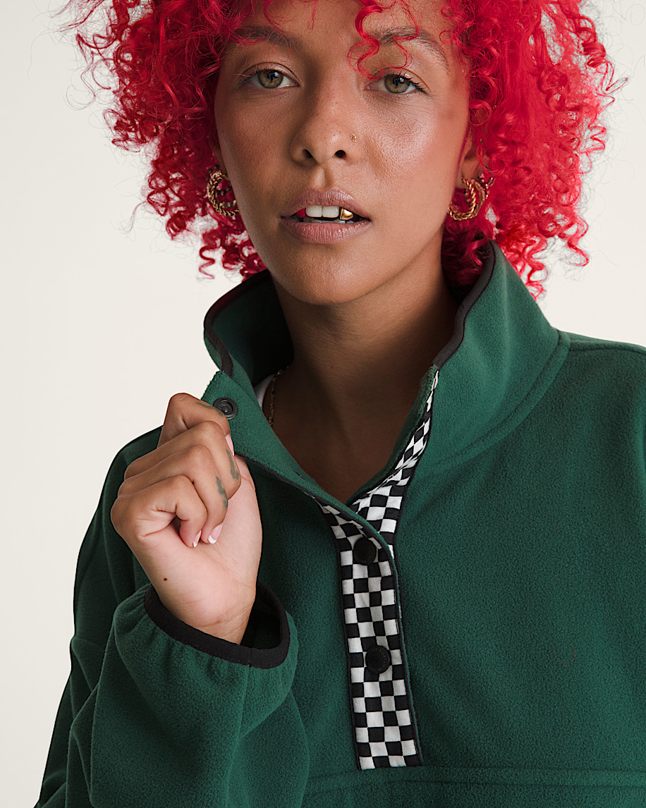 polar sweatshirt mit hakenmuster
