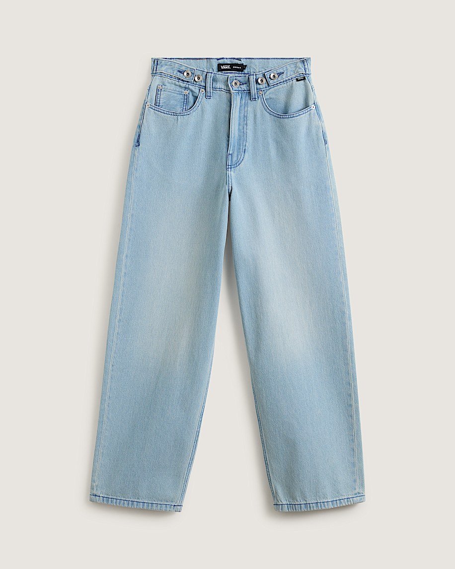 check-5 baggy denim pants