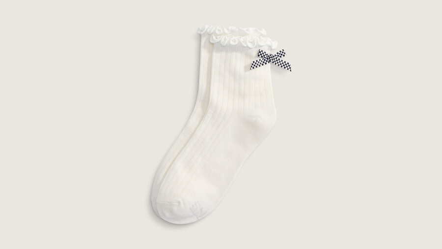 bow back crew socken