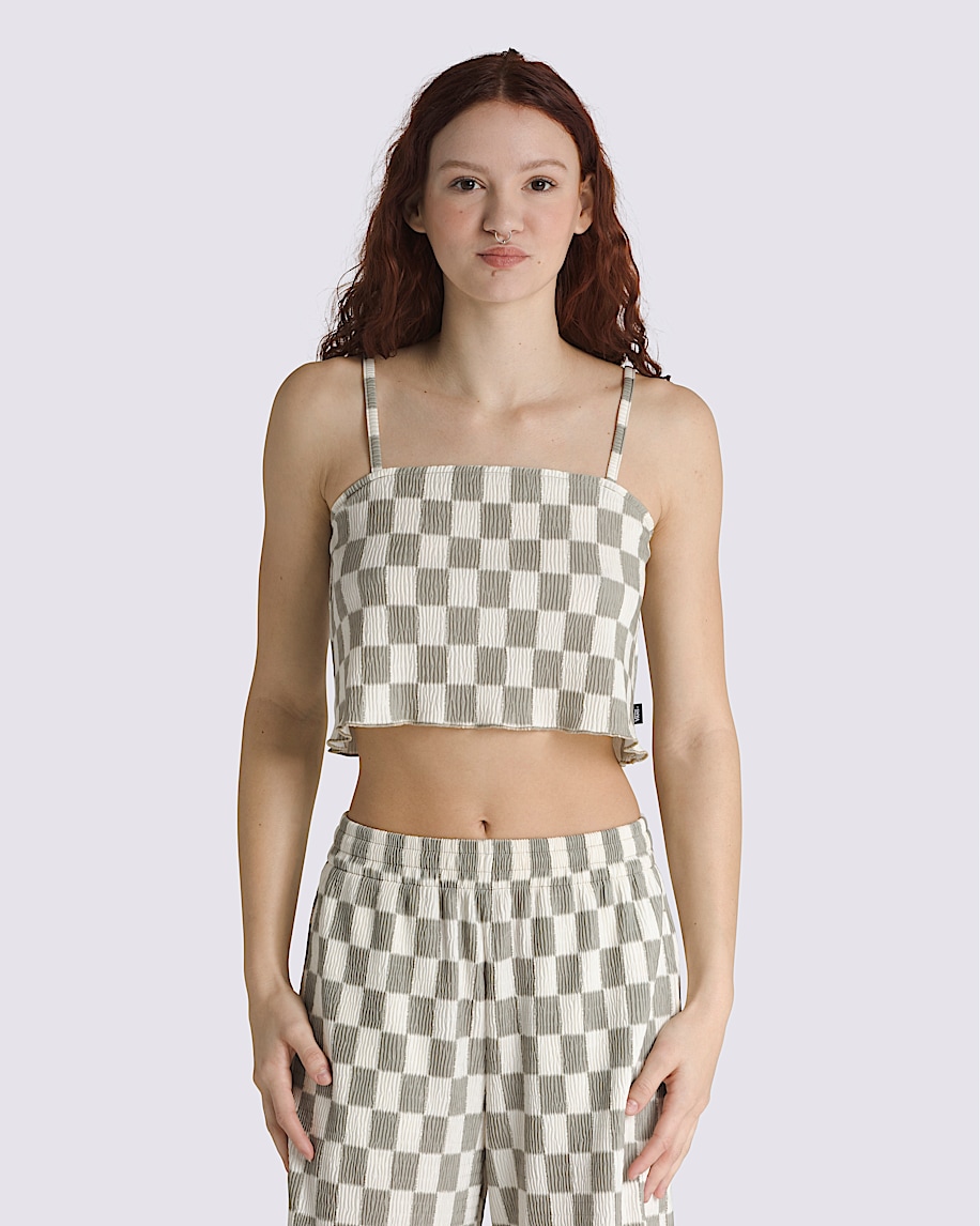 wren checkerboard cami top
