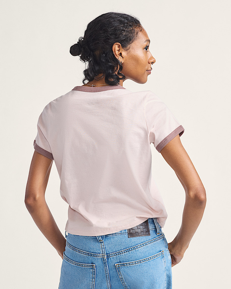 drop v ringer t-shirt