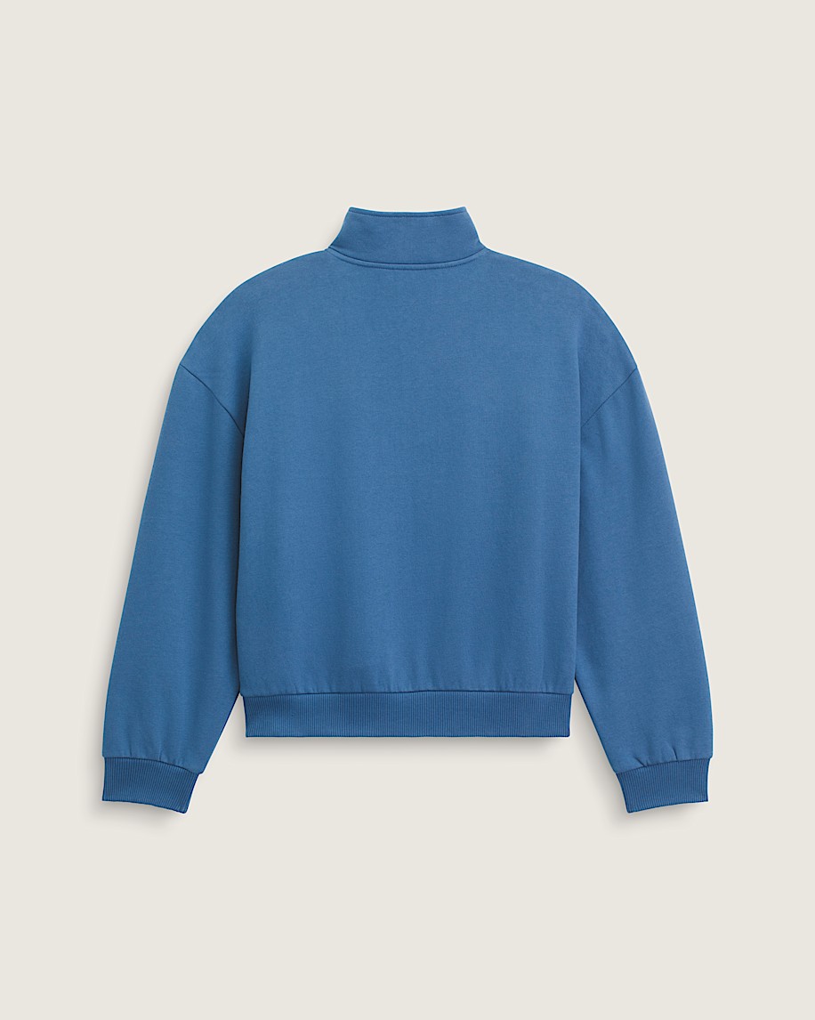 sweatshirt mit stehkragen und schriftzug