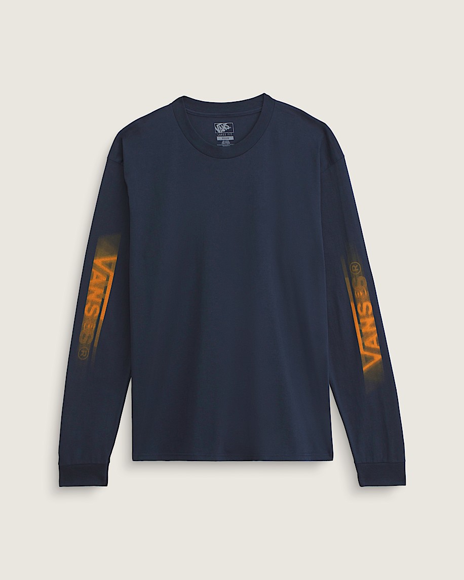 blur drop langarm-t-shirt
