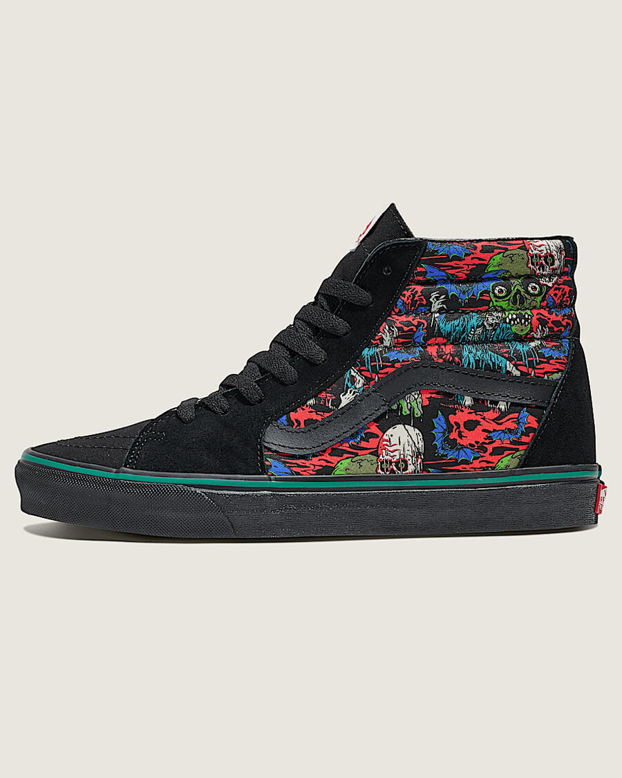 customs sk8-hi halloween schuh