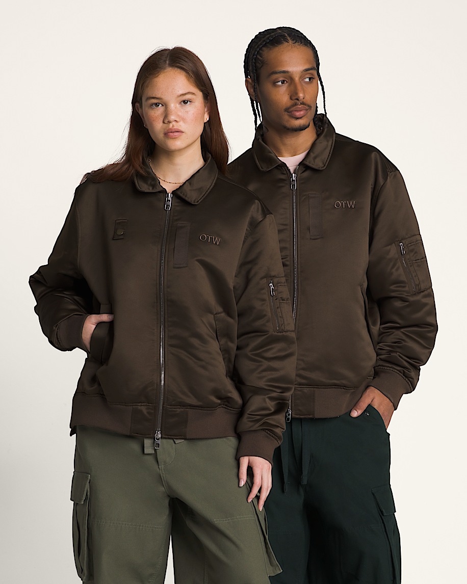 otw satin-bomberjacke