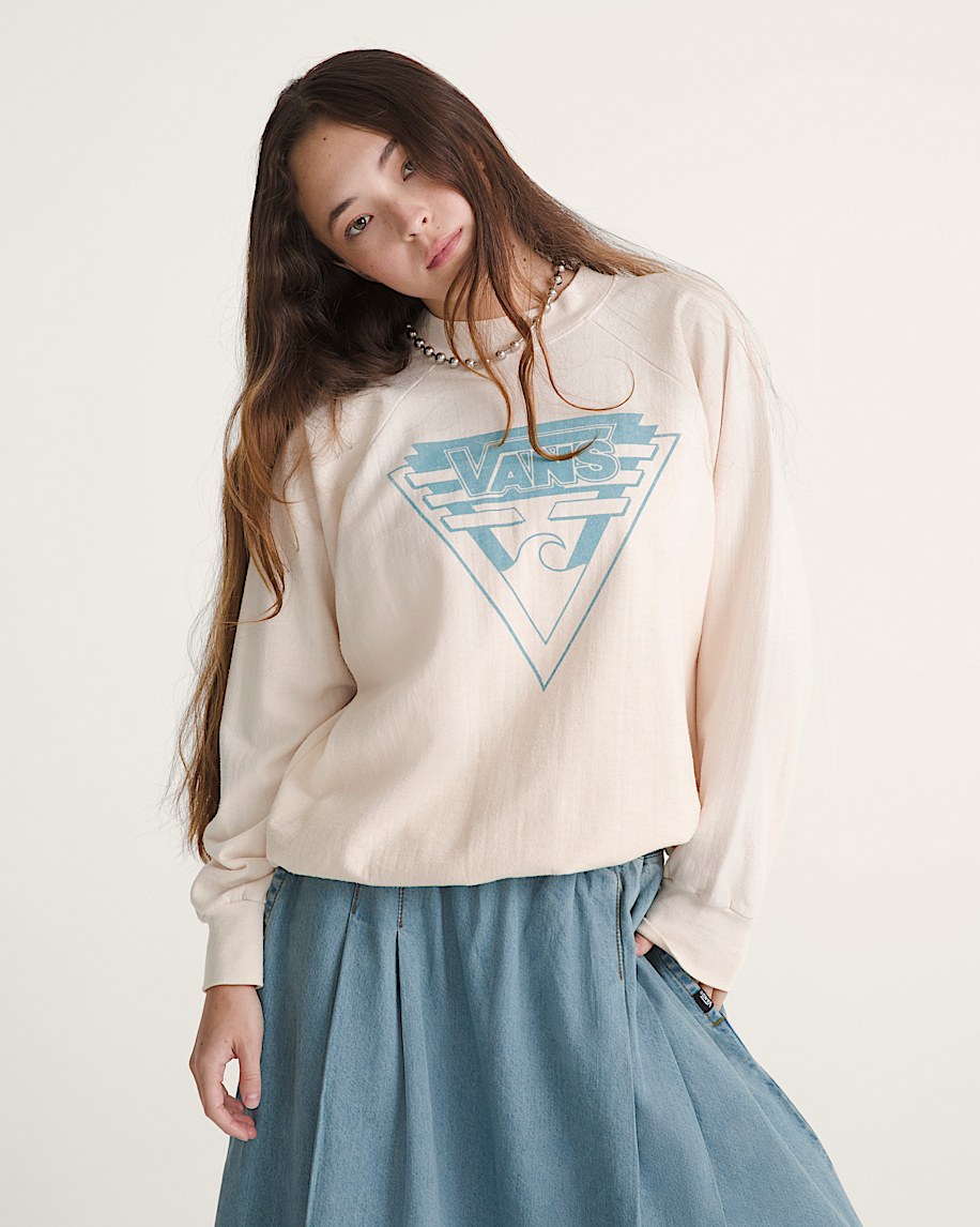 waffle shop wave blend rundhals-sweatshirt