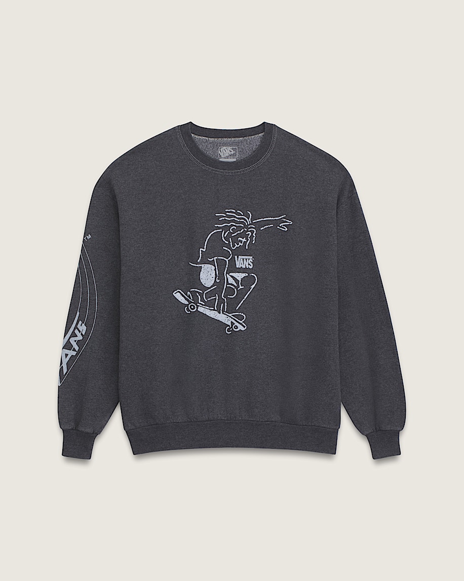waffle shop skate crest rundhals-sweatshirt