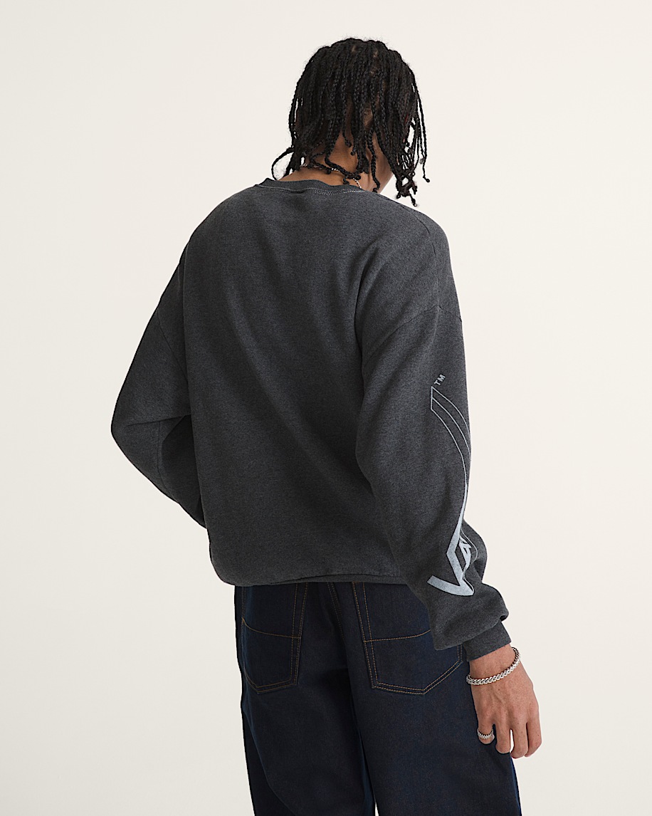 waffle shop skate crest rundhals-sweatshirt