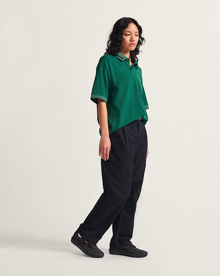skate loose pleated pants