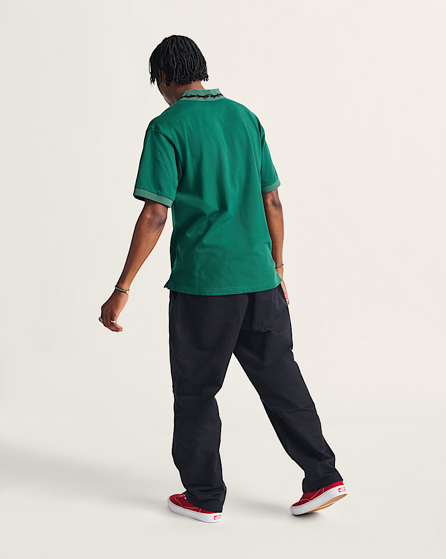 skate loose pleated pants