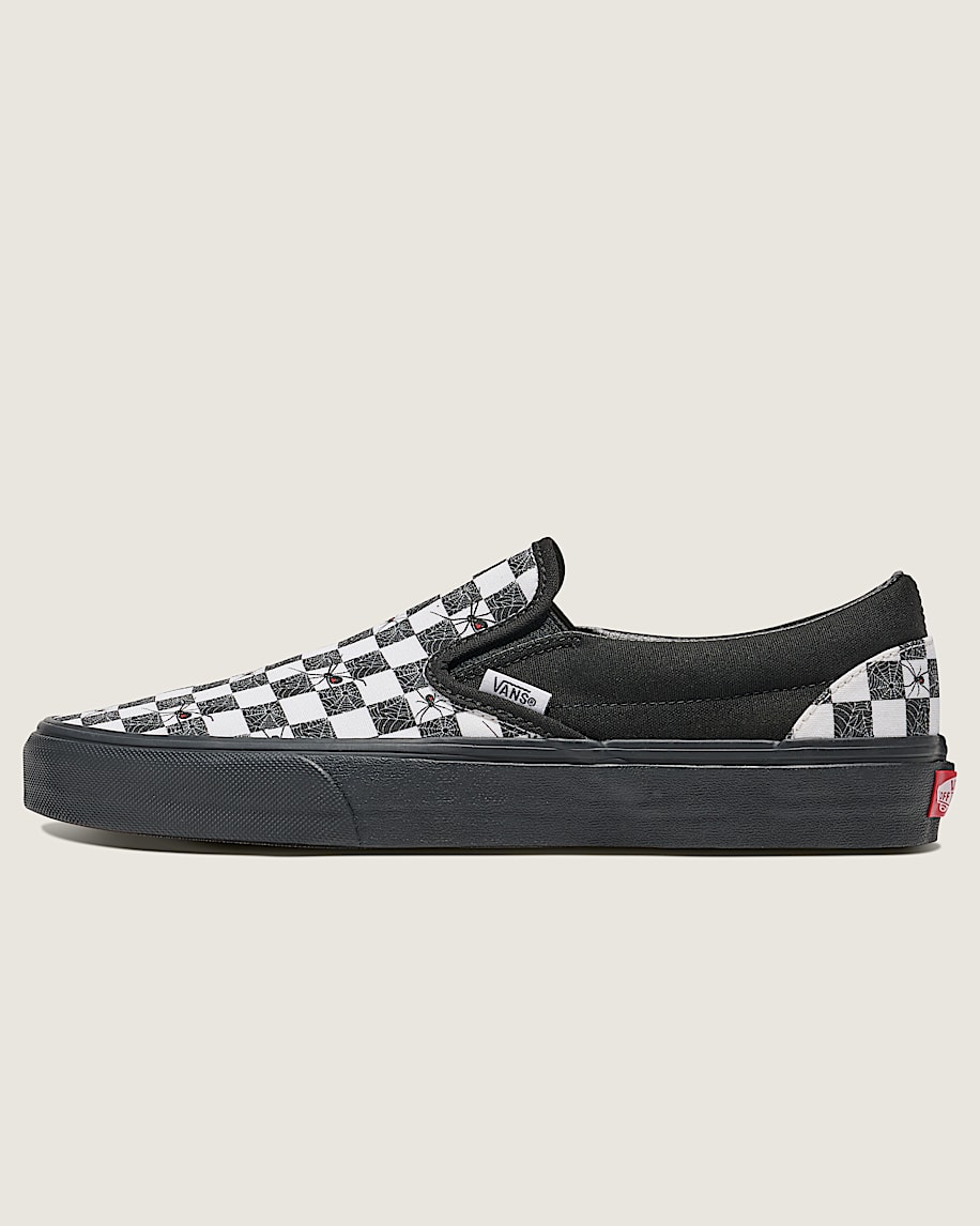 customs classic slip-on halloween checkerboard schuh
