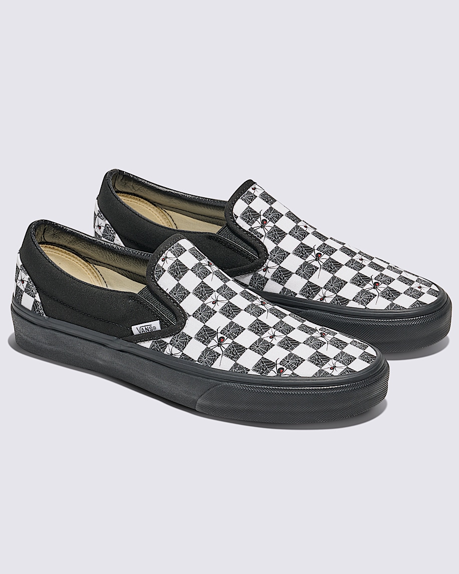 customs classic slip-on halloween checkerboard schuh