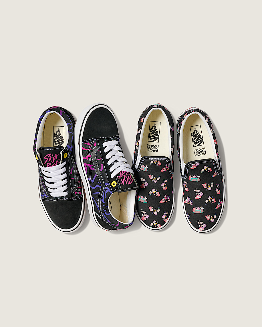 kpop demon hunters x vans classic slip-on schuh
