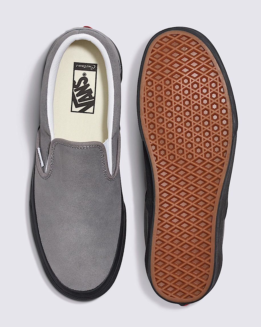 customs classic slip-on wildlederschuh