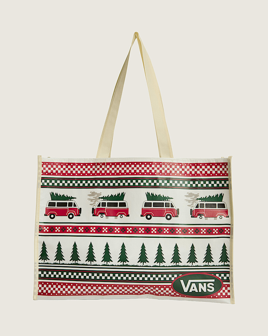 mehrwegtasche für den winterfamilienausflug