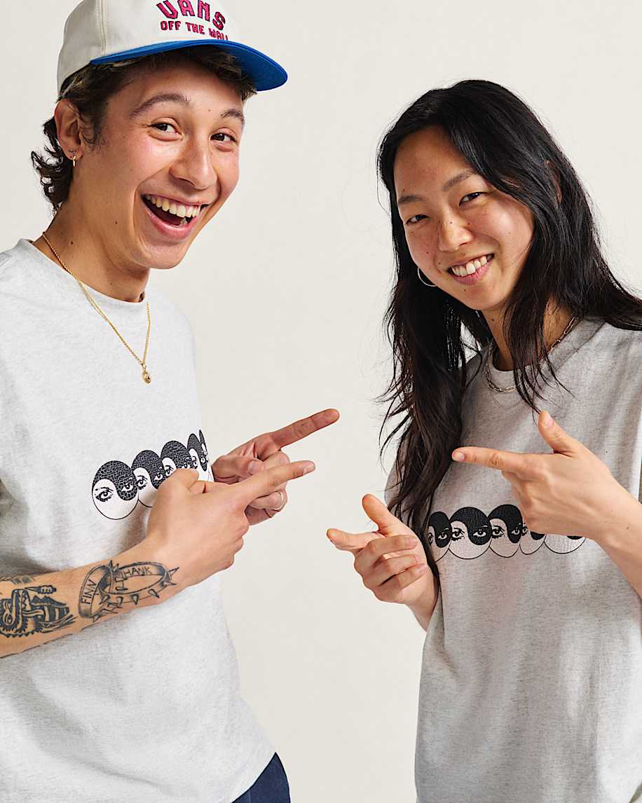 skate yin yang augen t-shirt
