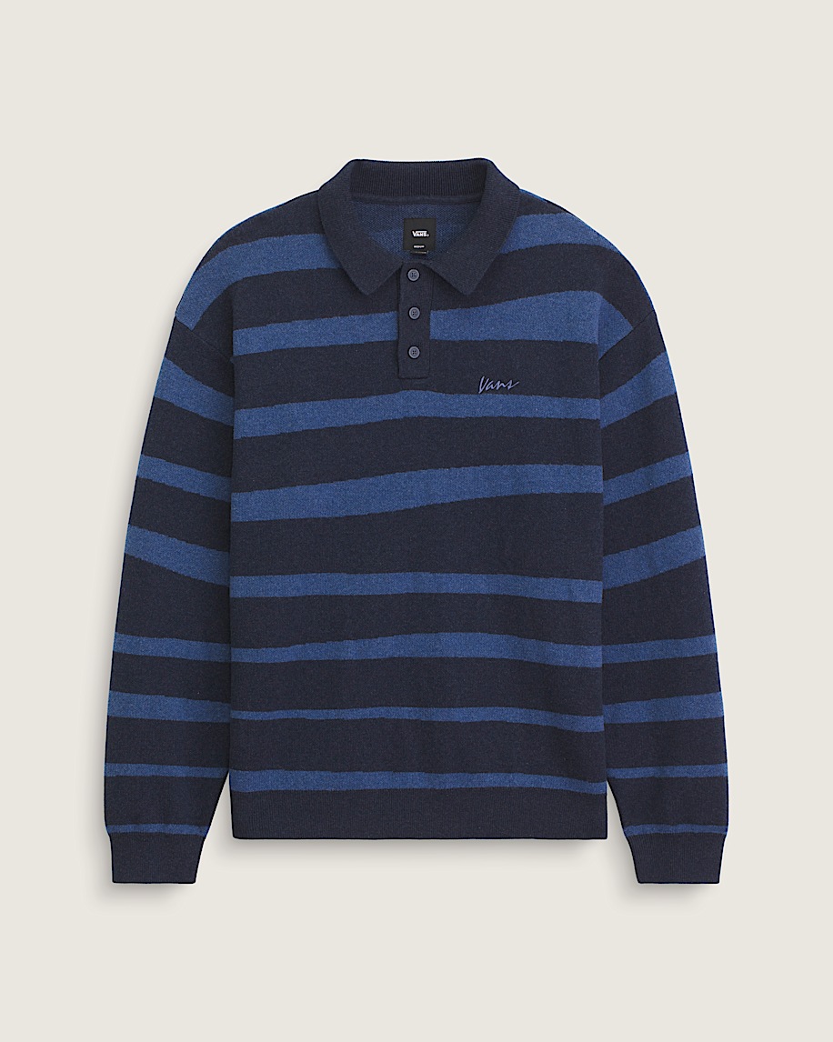 davis stripe polo sweater