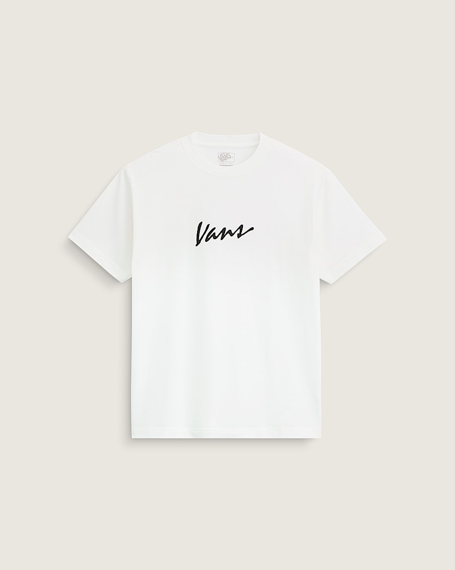 klassisches t-shirt mit schriftzug