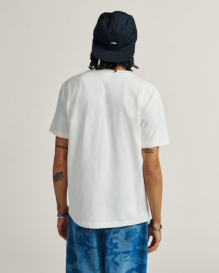 klassisches t-shirt mit schriftzug