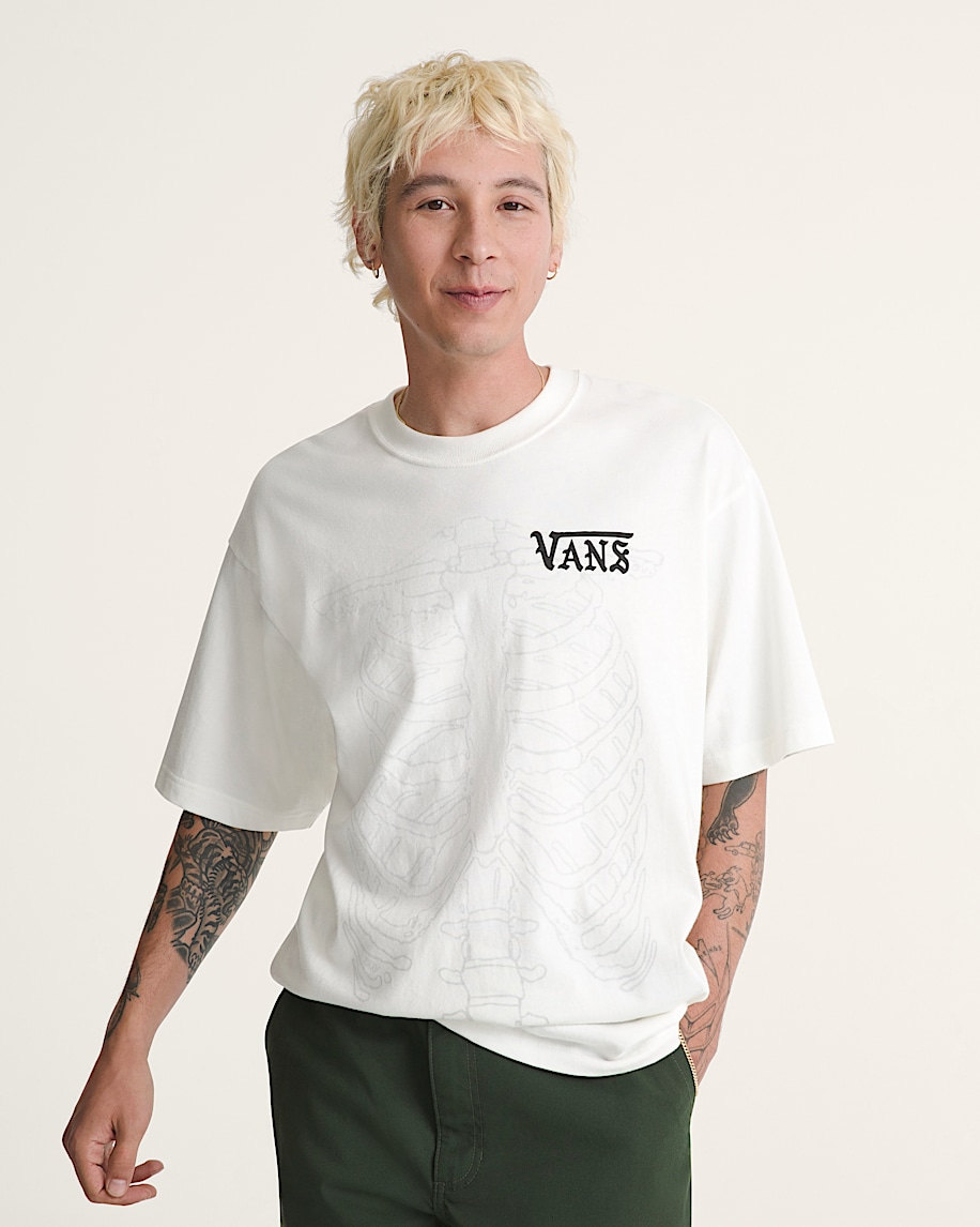 wende-t-shirt mit rippenmuster
