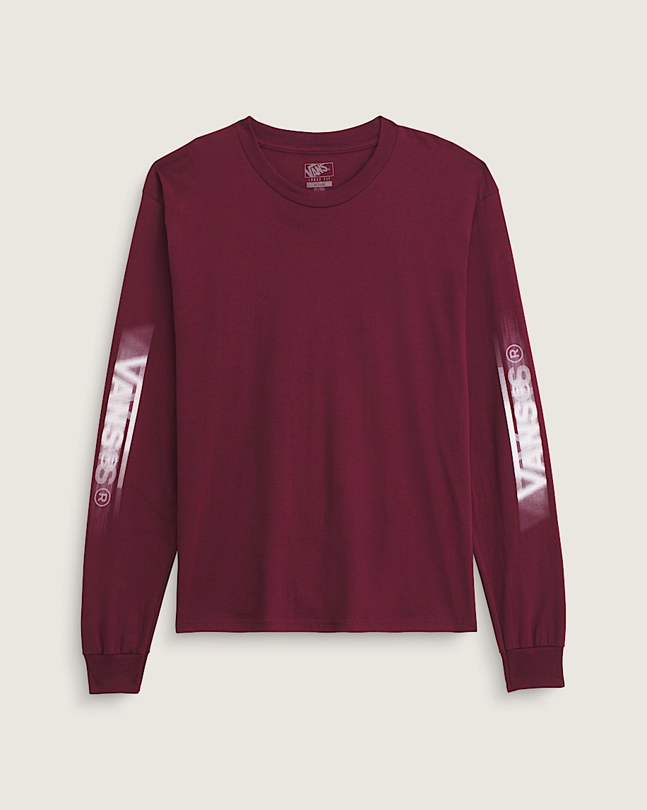 blur drop langarm-t-shirt
