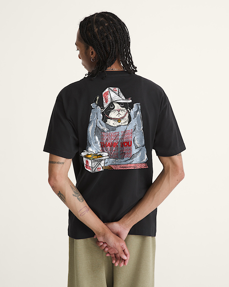 danke und wieder katze t-shirt