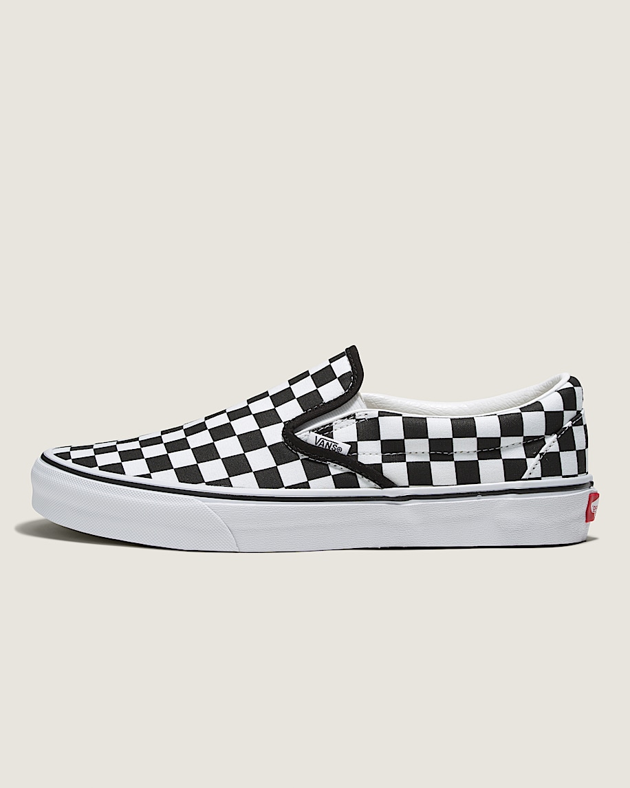 customs classic slip-on checkerboard wide shoe
