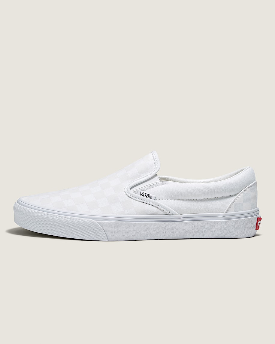 customs classic slip-on checkerboard wide shoe