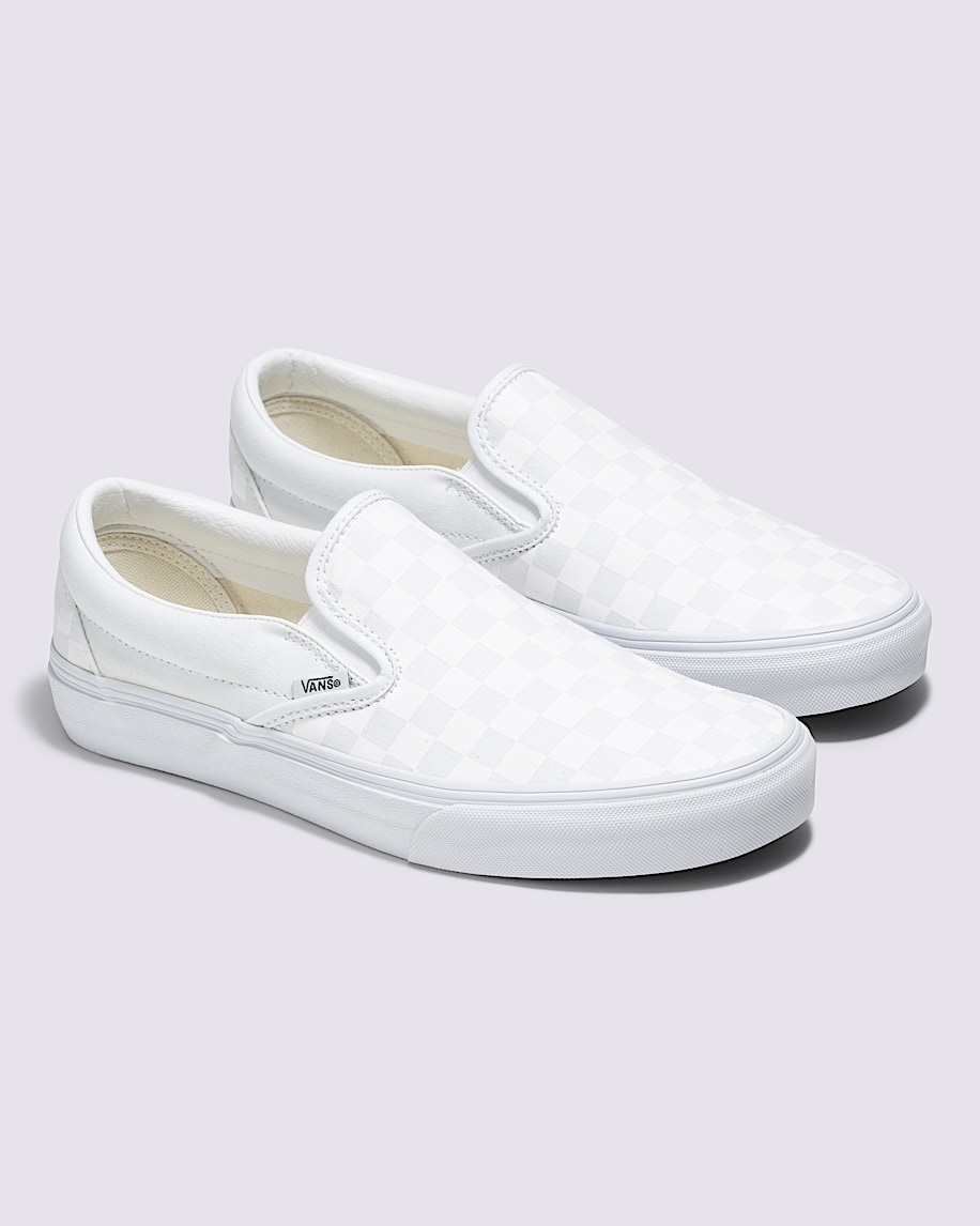 customs classic slip-on checkerboard wide shoe