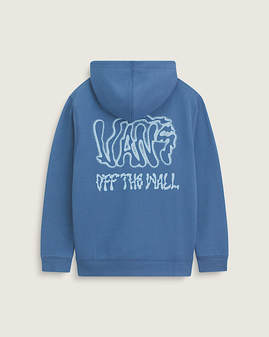 kinder-kapuzenpullover mit rippstrick und reißverschluss