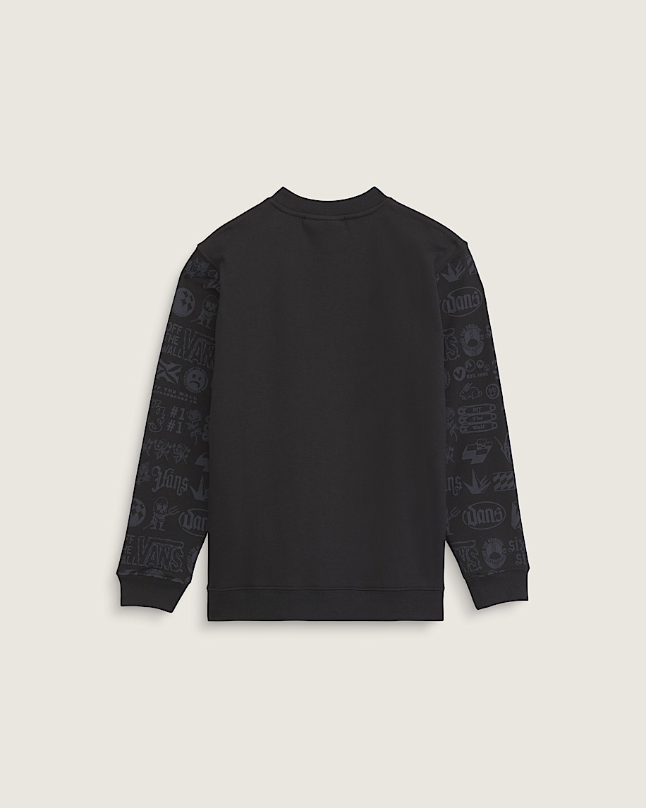 kinder-sweatshirt mit rundhalsausschnitt gemischte farben