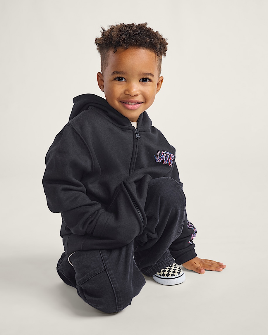 little kids scribbled past zip hoodie