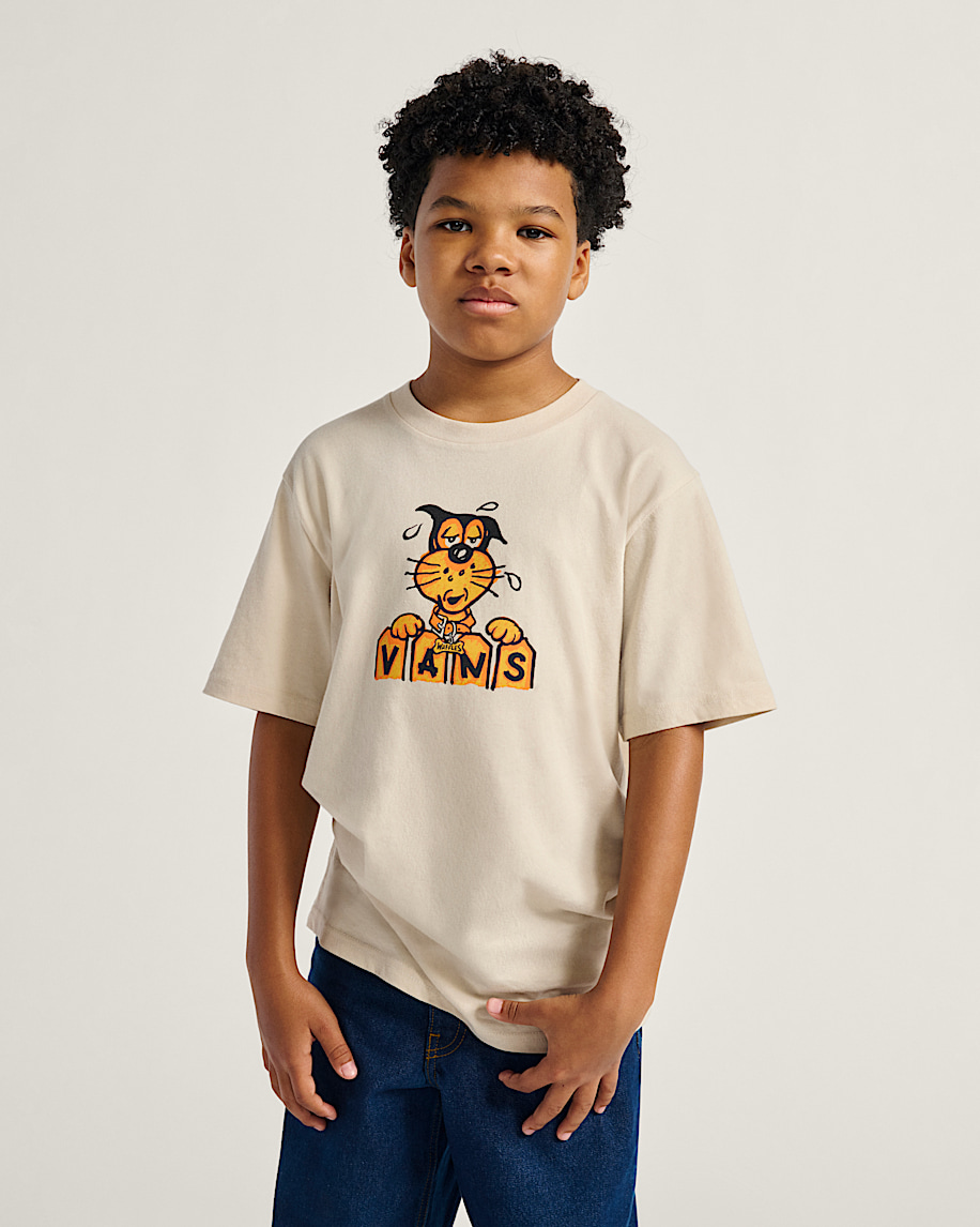 kinder-t-shirt mit dem hundemotiv „waffles the dog