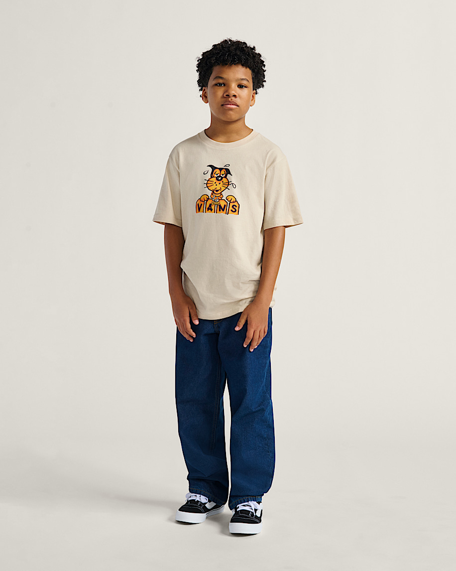 kinder-t-shirt mit dem hundemotiv „waffles the dog