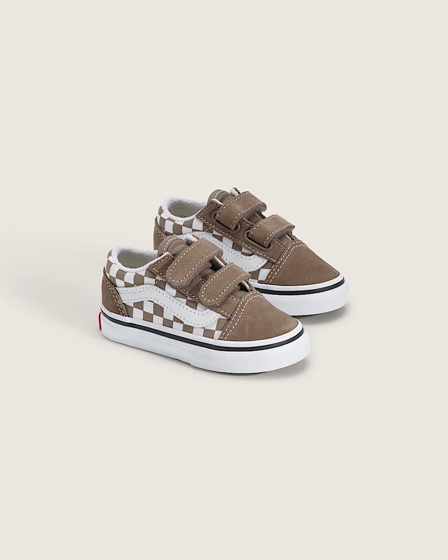 kleinkinderschuh old school v schachbrettmuster
