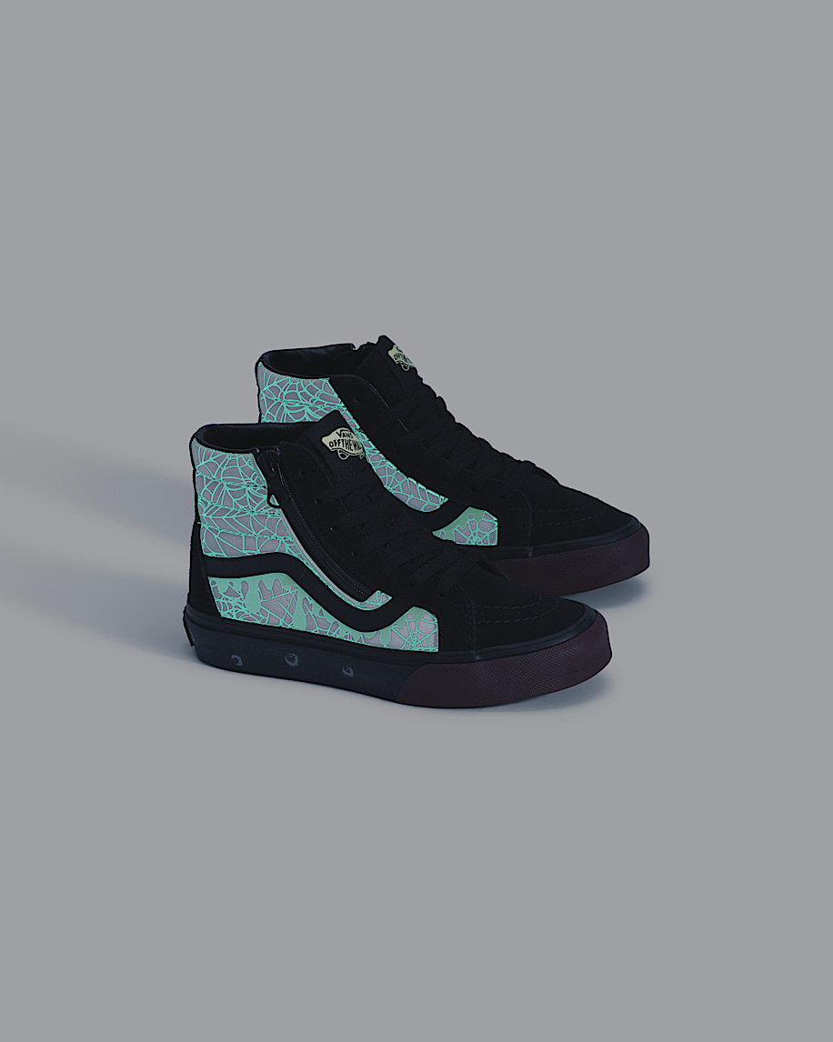 halloween-schuh für kleine kinder mit seitlichem reißverschluss sk8-hi-schuh