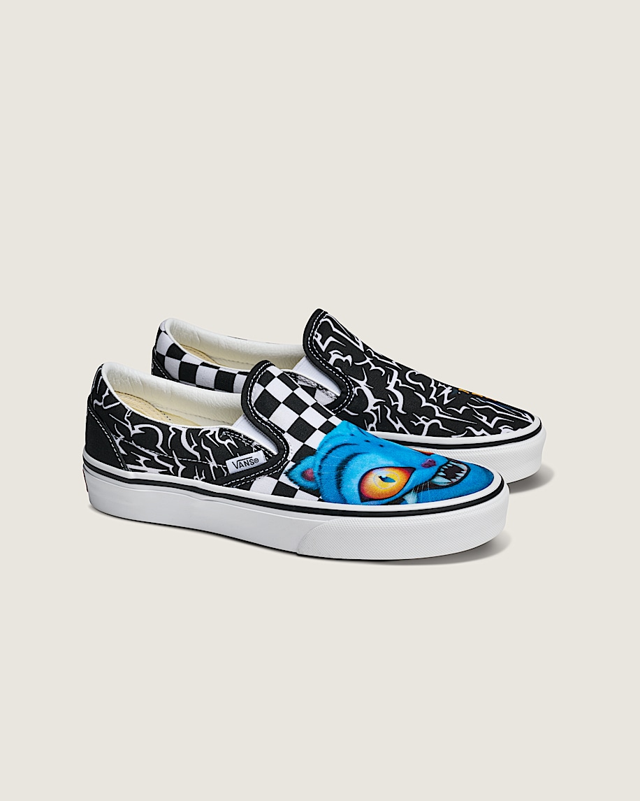 kpop demon hunters x vans klassischer slip-on-schuh für kinder