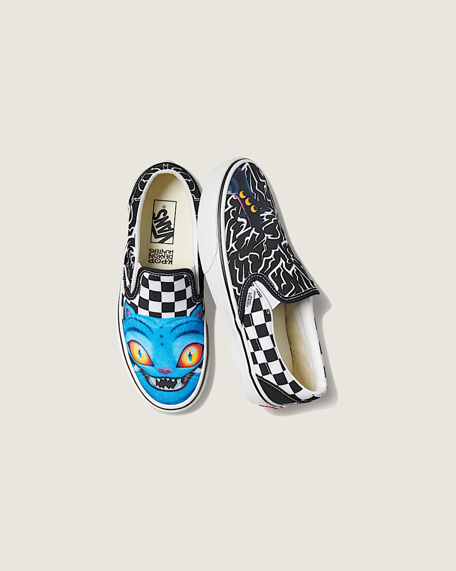 kpop demon hunters x vans klassischer slip-on-schuh für kinder