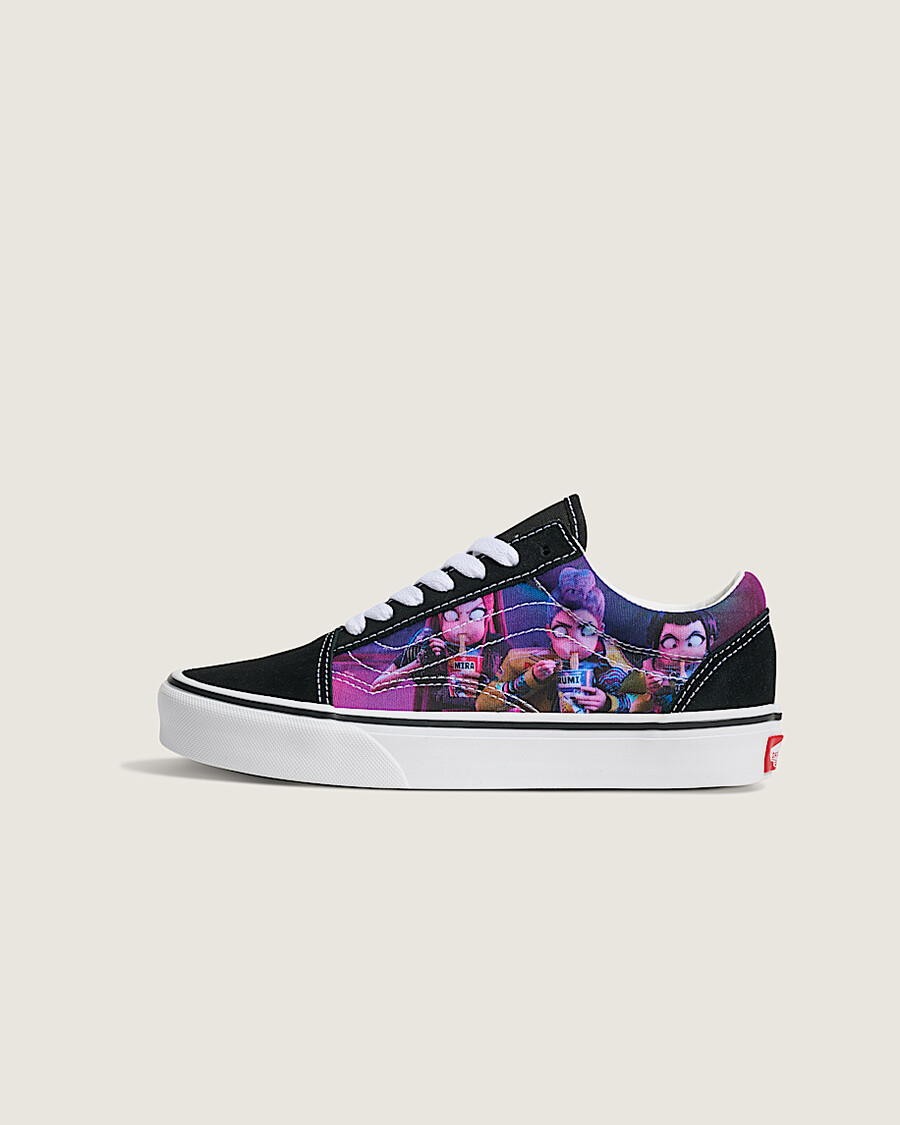 kpop demon hunters x vans old skool schuh für kinder