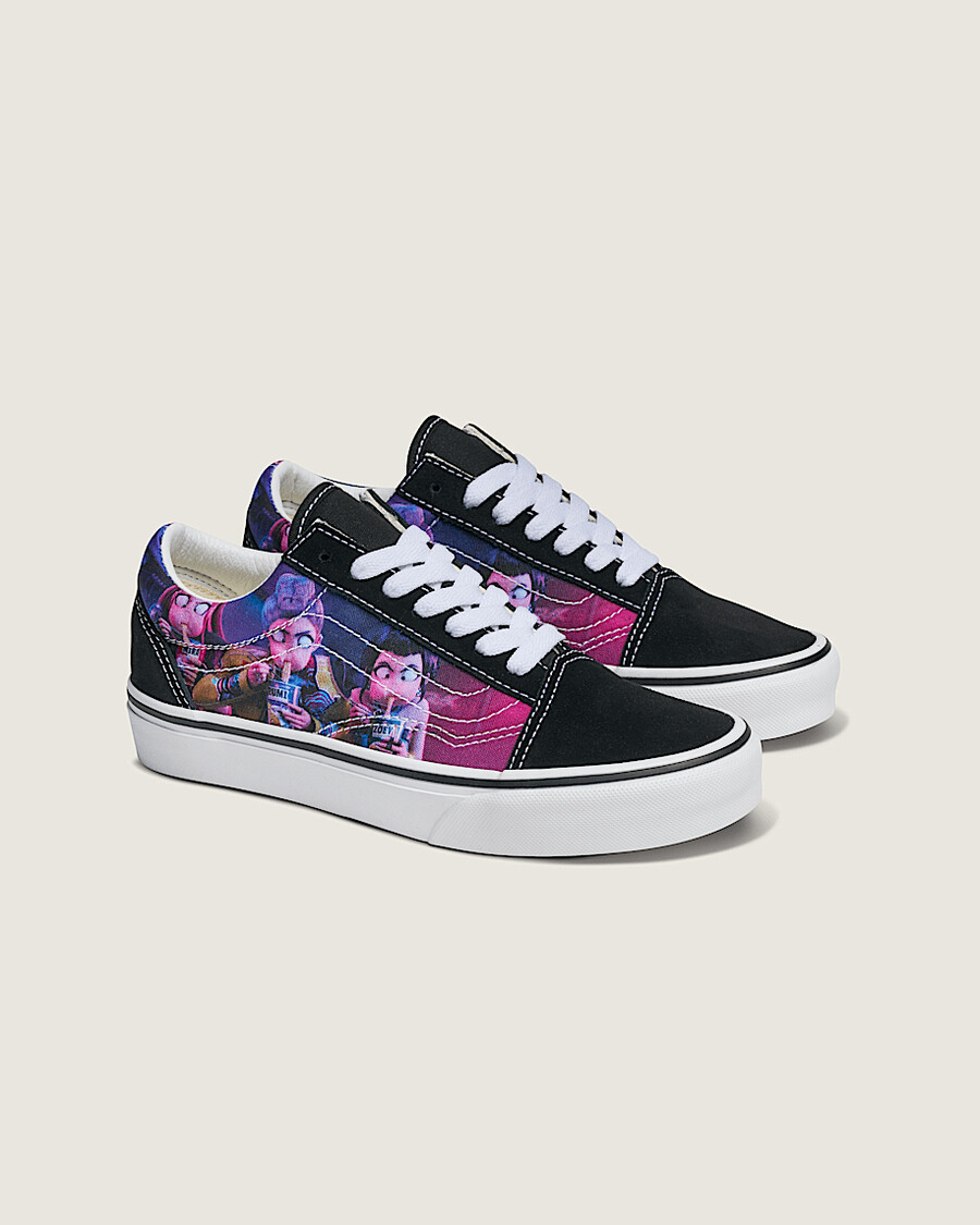 kpop demon hunters x vans old skool schuh für kinder