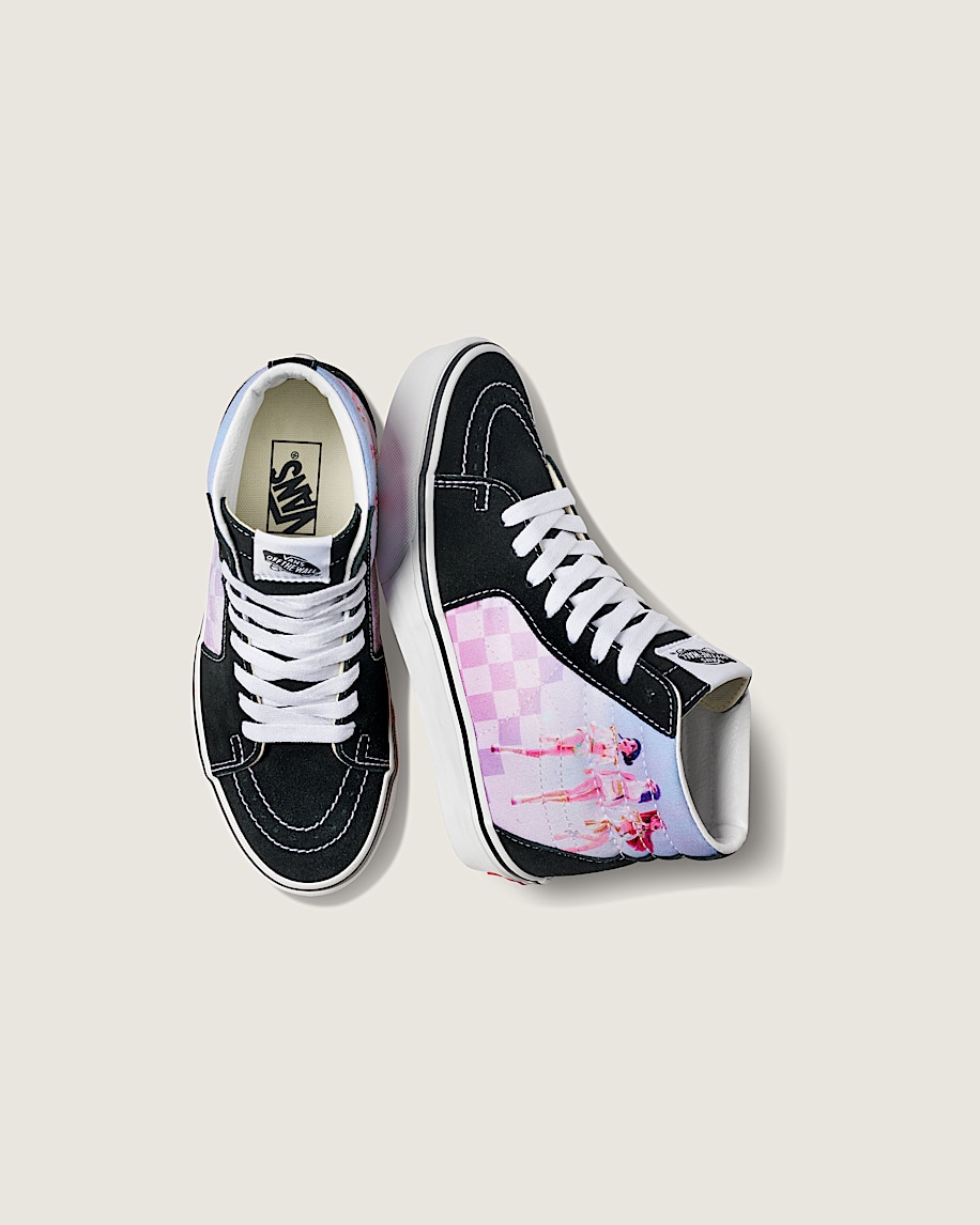 kpop demon hunters x vans big kids sk8-hi schuh
