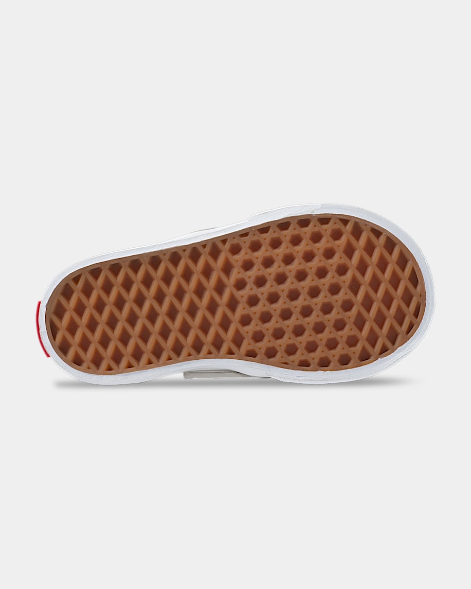 klassischer slip-on-schuh für kleinkinder mit v-förmigem schachbrettmuster