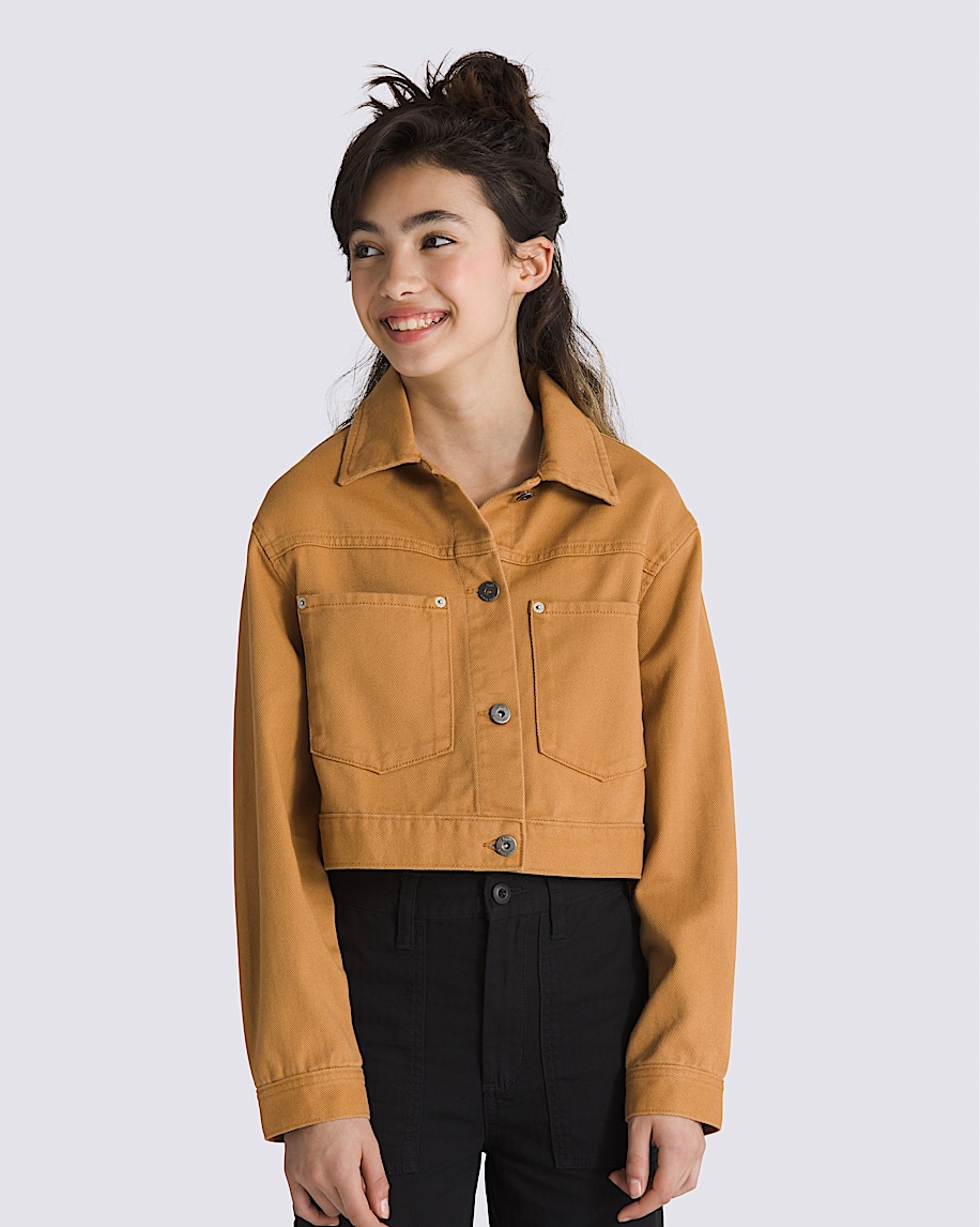 raynes crop truckerjacke für kinder